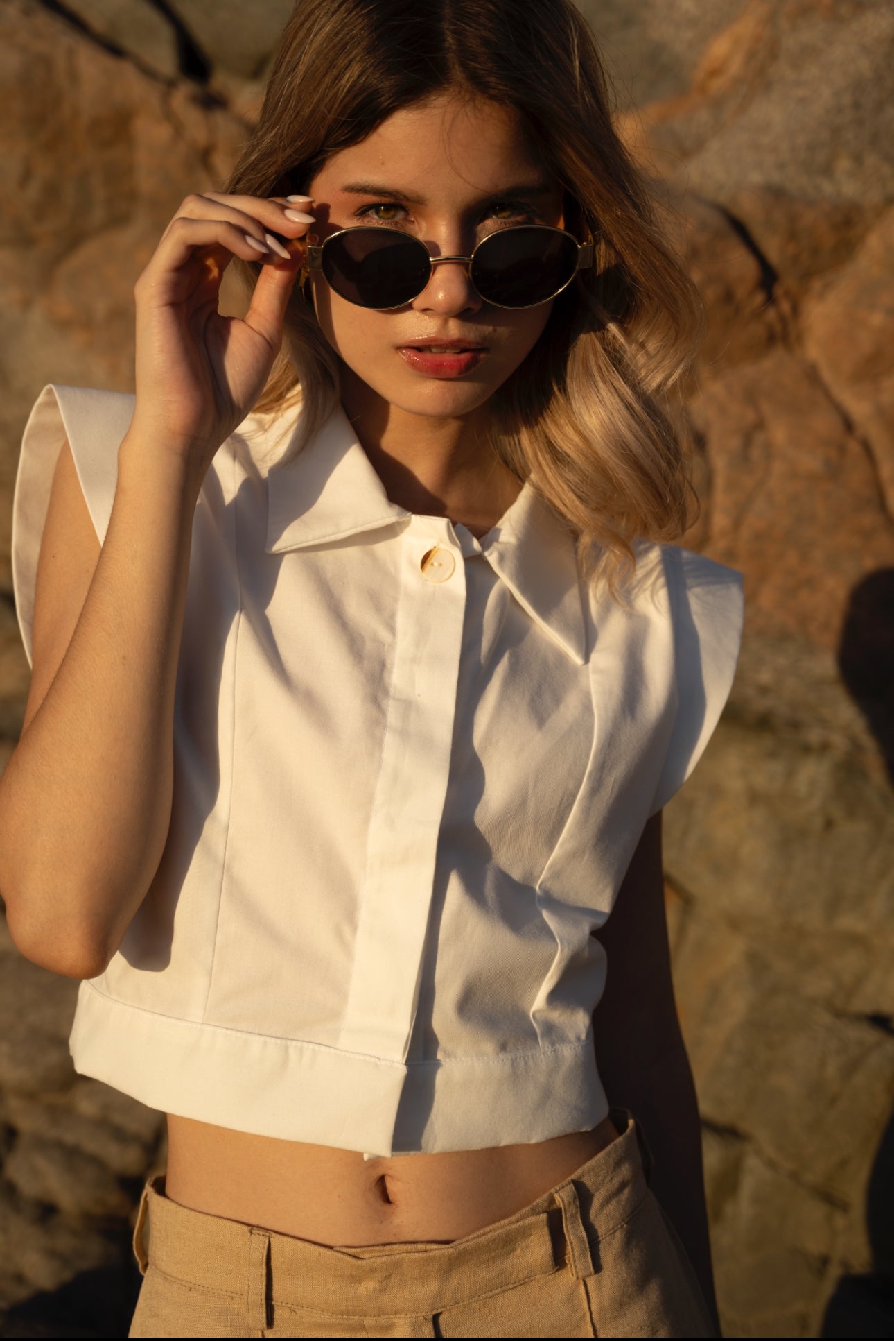 Camisa Alenia Marfil